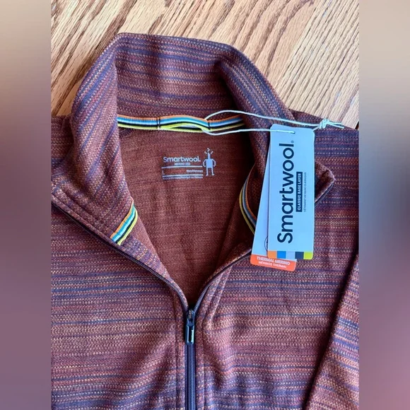 Smartwool Men's Merino 250 Pattern 1/4 Zip Base Layer 100% Merino Wool - Large - Picture 6 of 6